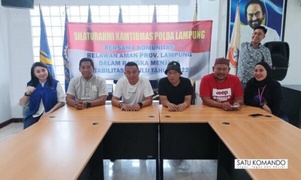 Subdit Politik Ditintelkam Polda Lampung Melaksanakan Silaturrahmi dengan Ketua dan Pengurus Relawan AMAN Provinsi Lampung