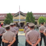 Puluhan Anggota Polres Tanggamus Naik Pangkat