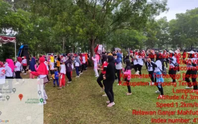 Relawan Ganjar-Mahfud Lampung Gelar Senam Sehat di Kampung Poncowati
