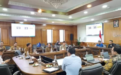 Tim THE Unila Kunjungi Unair Benchmarking Pemeringkatan dan Pembahasan Sustainable Report
