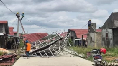 26 Rumah di Prabumulih Porak-poranda Akibat Puting Beliung