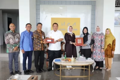 Gubernur Arinal Terima Kunjungan Silaturahmi KPw BI Lampung, Junanto Herdiawan di Mahan Agung