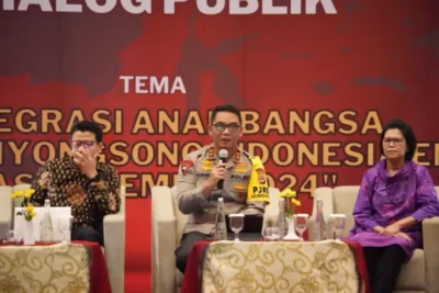 KAPOLDA DIY MENJADI PEMATERI DALAM DIALOG PUBLIK INTEGRASI ANAK BANGSA DALAM MENYONGSONG INDONESIA EMAS PASCA PEMILU 2024