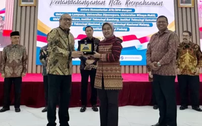 Unila dan Kementerian ATR/BPN Teken Nota Kesepahaman Terkait Tridarma Perguruan Tinggi