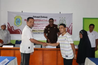 Berhasil, Kacabjari Nipah Panjang Mengajukan Penghentian Penuntutan Berdasarkan Restorative Justice