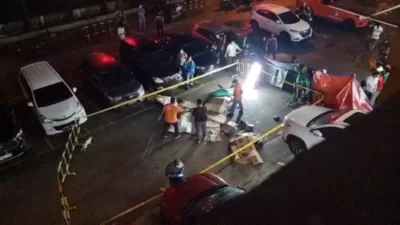TKP Tewasnya 4 Orang di Apartemen Penjaringan: Digaris Polisi & Ditutup Plastik
