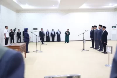 Rektor Unila Lantik Dekan FMIPA dan Para Wakil Dekan FP Unila