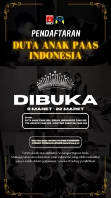 PAAS Open Requitment Duta Anak Indonesia