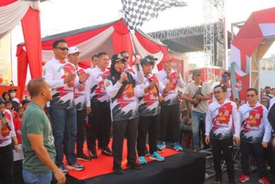 Kapolresta Bandar Lampung Hadiri Peluncuran Maskot dan Launching Maskot Jingle Pilkada Serentak 2024