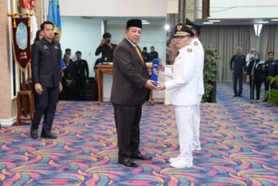 Gubernur Arinal Djunaidi Melantik Febrizal Levi Sukmana sebagai Pj Bupati Mesuji dan M. Firsada sebagai Pj Bupati Tubaba