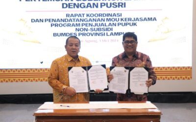 Gubernur Arinal Djunaidi Teken Kesepakatan dengan PT. Pusri Palembang