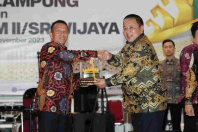 Gubernur Arinal Gelar Silturahmi dan Ramah Tamah dengan Pangdam II/Sriwijaya di Mahan Agung