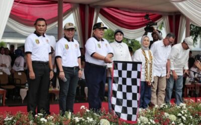 Gubernur Arinal Lepas Kirab Marching Band dan Karnaval Pawai Kendaraan Hias dalam Rangka HUT ke-60