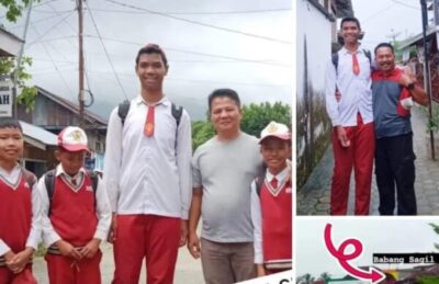 Sagil Asal Kerinci Jambi, Siswa SD Setinggi 2 Meter