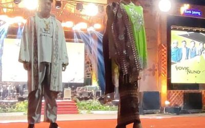 Pakaian Maduwaro yang Dipadu Sulam Jelujur dan Tapis Lampung Pukau Pengunjung Expo UMKM