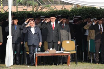 Sekdaprov Fahrizal Hadiri Upacara Harkitnas 2024 Tingkat Provinsi Lampung