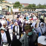 Pj. Gubernur Samsudin Sambut Kedatangan Jemaah Haji Kloter Pertama di Asrama Haji Provinsi Lampung