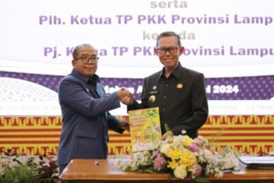 Sertijab dari Plh. Gubernur Lampung Fahrizal Darminto kepada Pj. Gubernur Lampung Samsudin,