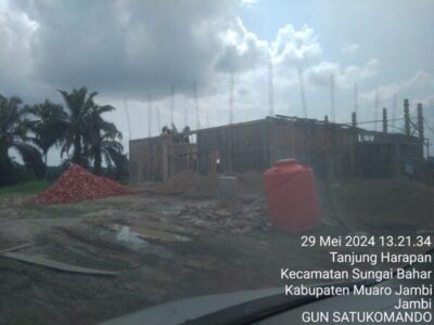 Terkait Pembangunan Gedung Sarana Olah Raga Kades Tanjung Lebar Muaro Jambi Utus Ormas Temui Ki Anom