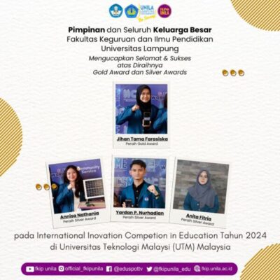 Mahasiswa FKIP Unila Panen Medali di Kompetisi Internasional Malaysia