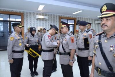 Upacara Sertijab Karo Ops, Dir Intelkam, Kapolres Bungo Dipimpin Langsung Kapolda Jambi