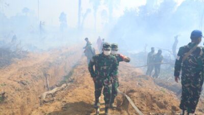 Turun Langsung ke Lapangan, Dandim 0416/Bute Cari Solusi Agar Karhutla Tidak Terulang Lagi