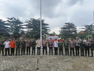 Dandim 0416/Bute Hadiri Apel Gelar Pasukan Siaga Darurat Bencana Karhutla