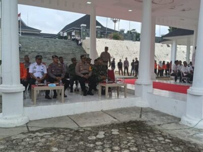 Dandim 0416/Bute Hadiri Apel Gelar Pasukan Siaga Darurat Bencana Karhutla