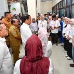 Pj. Gubernur Samsudin Dampingi Presiden Joko Widodo Kunjungi RSUD dr. H. Bob Bazar, Lampung Selatan
