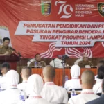 Diklat Calon Pasukan Pengibar Bendera Pusaka Tingkat Provinsi Lampung Tahun 2024 Resmi Dibuka