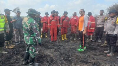 Turun Langsung ke Area Karhutla di Kumpeh, Dirreskrimsus Polda Jambi : Akan Kita Tindak Tegas Pelaku