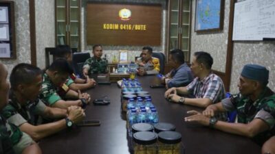 Jalin Silaturahmi dan Sinergitas, Dandim 0416/Bute Sambut Kunjungan Kapolres Bungo Yang Baru