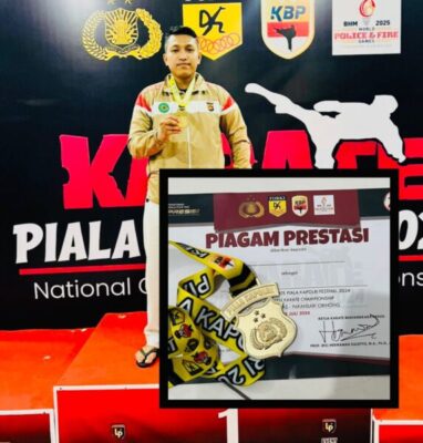 Kembali Harumkan Nama Kesatuan, Anggota Sat Brimob Polda Jambi Bawa Pulang Medali Emas Beladiri Karate Kapolri CUP 2024