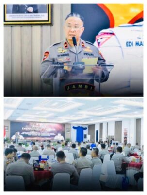 Ini Penyampaian Wakapolda Brigjen Pol Edi Mardianto saat Buka Rakernis Dit Pamovit Jajaran Polda Jambi
