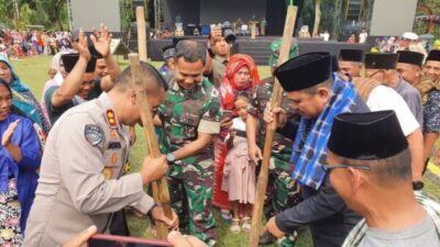 Dandim 041/Bute Hadiri Pertunjukan Sidang Balai Panjang dalam rangka Festival Kenduri Swarnabumi I Kabupaten Bungo