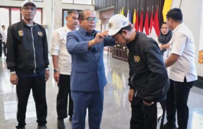 Pj. Gubernur Samsudin Lepas Atlet Lampung Ikuti Porwanas XIV Kalimantan Selatan