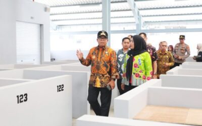 Pj. Gubernur Samsudin Tinjau Pembangunan Pasar Pasir Gintung Bandar Lampung, Diharapkan Dapat Diresmikan pada Akhir Agustus 2024