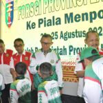 Sekdaprov Lampung Lepas Kontingen FORSGI Menuju Piala Menpora 2, Dorong Optimisme dan Semangat Juang Atlet Muda