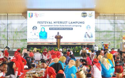 Upaya Lestarikan Budaya Lampung, Pj. Gubernur Lampung Buka Festival Nyeruit Lampung