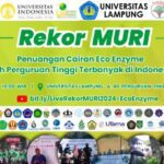 Unila akan Pecahkan Rekor MURI dengan Penuangan Eco-Enzyme dalam Festival Nasional