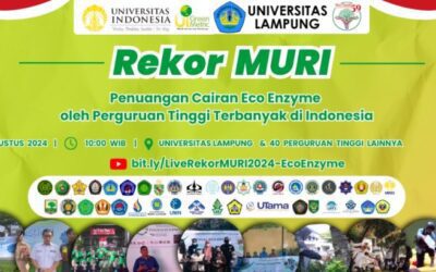 Unila akan Pecahkan Rekor MURI dengan Penuangan Eco-Enzyme dalam Festival Nasional