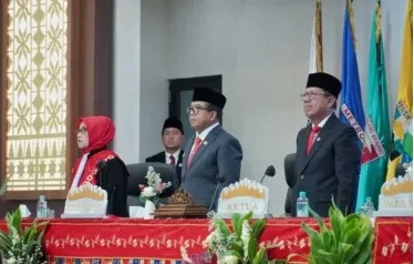 Pelantikan Anggota DPRD Provinsi Lampung Periode 2024-2029 Disaksikan juga oleh Pj. Gubernur Lampung