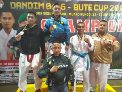 Hari Kedua Kejuaraan Karate Dandim 0416/Bute Shokaido Open dan Festival Se-Sumatera, Dandim Sampaikan Rasa Bangga Dengan Semangat Juang Atlet