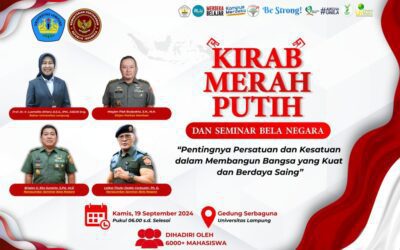 Unila Akan Gelar Kirab Merah Putih Rangkaian Dies Natalis ke-59