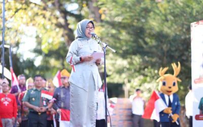 Semarak Kirab Merah Putih Peringati Dies Natalis ke-59 Unila
