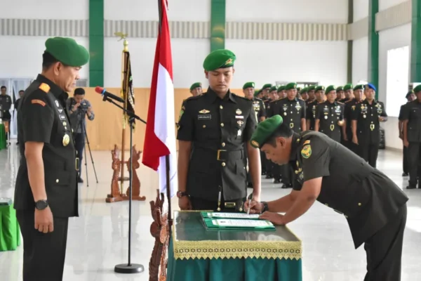 Dua Pejabat Kasi Kasrem 043/Gatam Berganti