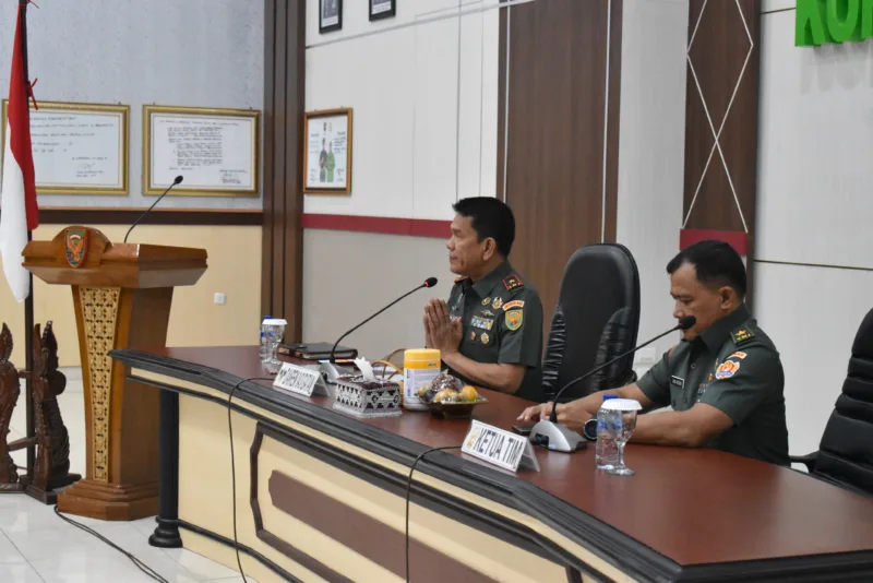 Danrem 043/Gatam Pimpin Entry Meeting Tim Was Audit Kinerja Itjenad TA. 2024