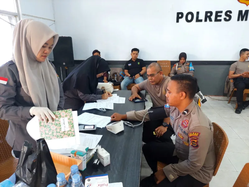 Peringati Hari Jadi Humas Polri Ke-73, Humas Polres Merangin Gelar Donor Darah