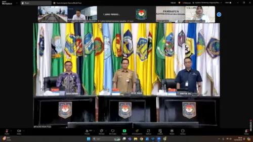 Pemprov Lampung Ikuti Rakor Pengendalian Inflasi Daerah, Bahas Kenaikan Harga Bahan Pangan