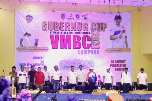 Pj. Gubernur Lampung Buka Kejuaraan Gubernur Cup VIP Marching Band Competition 2024
